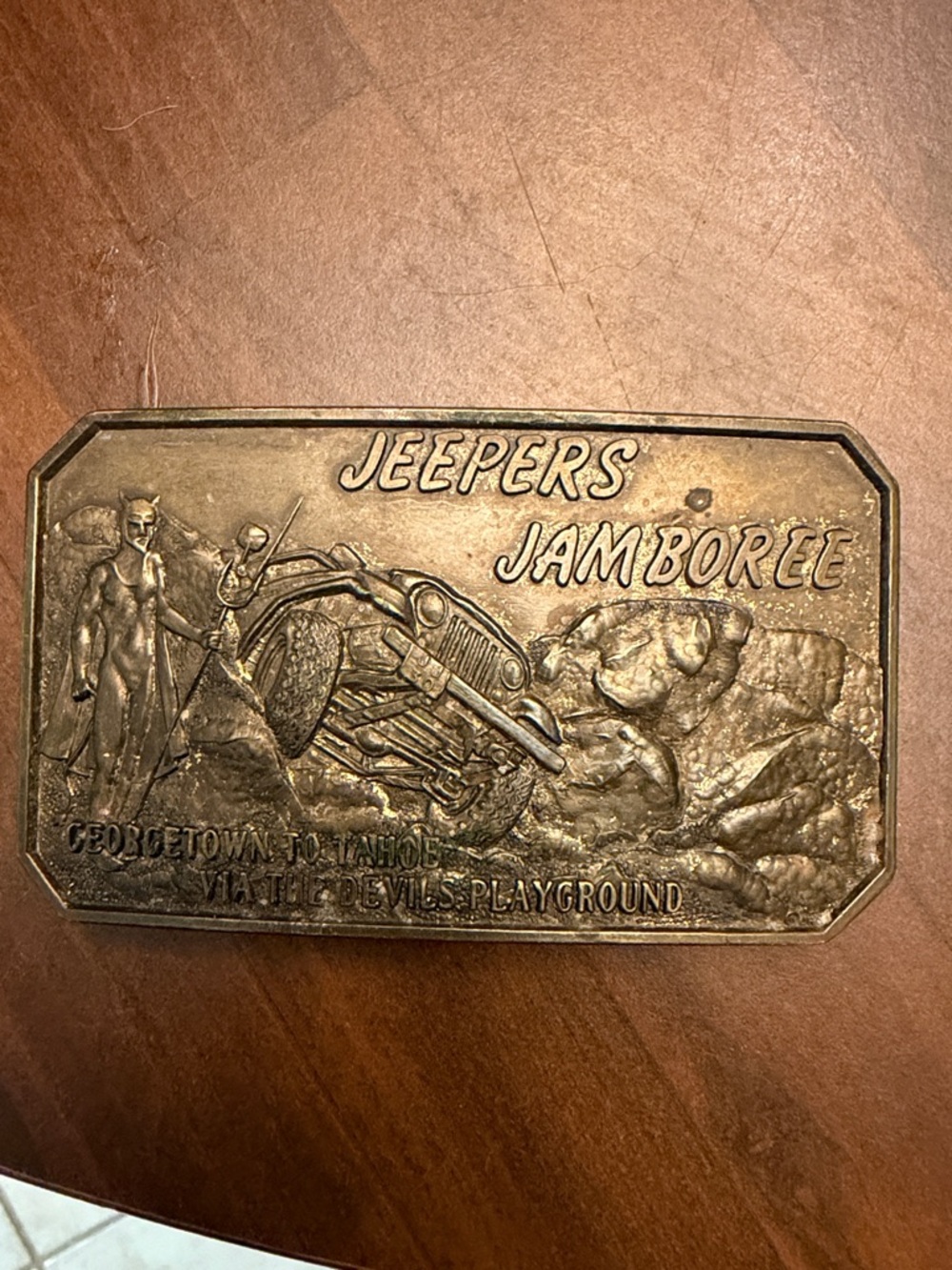 Vintage Jeep Jeepers Jamboree 1982 Belt Buckle 30th Anniversary Limited Edition